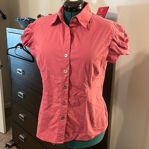 Worthington pink button up. Size Large